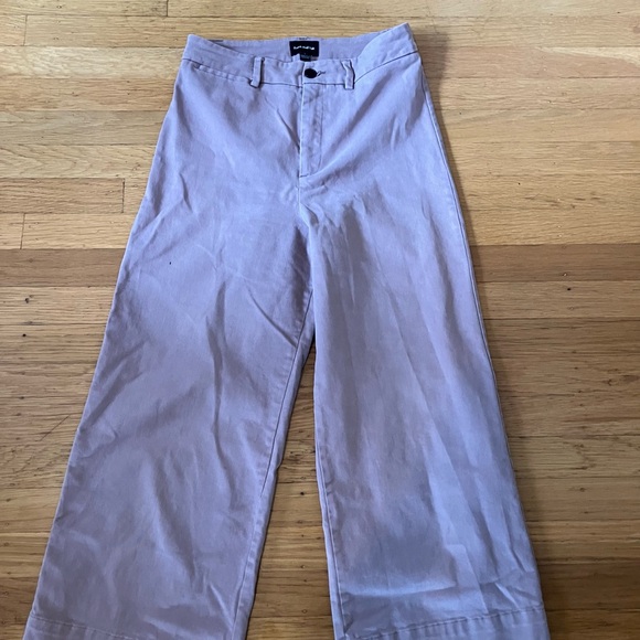Frank and Oak Wide Leg Crop Pants - Picture 1 of 4